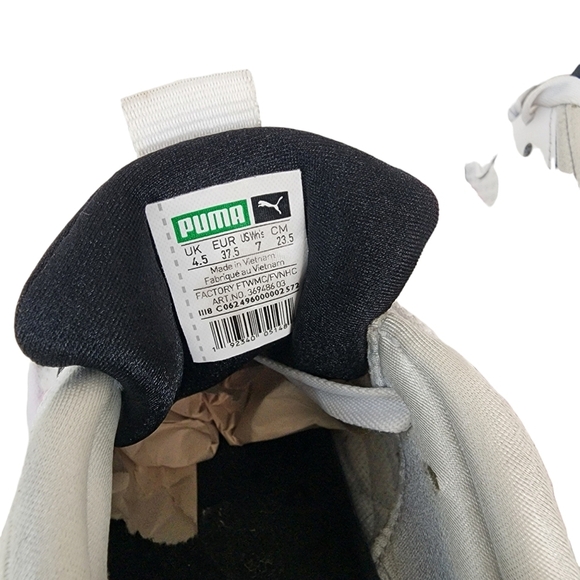 Puma Nova Women's sneakers shoes 90'S style white pink black Size 7 - Picture 5 of 9